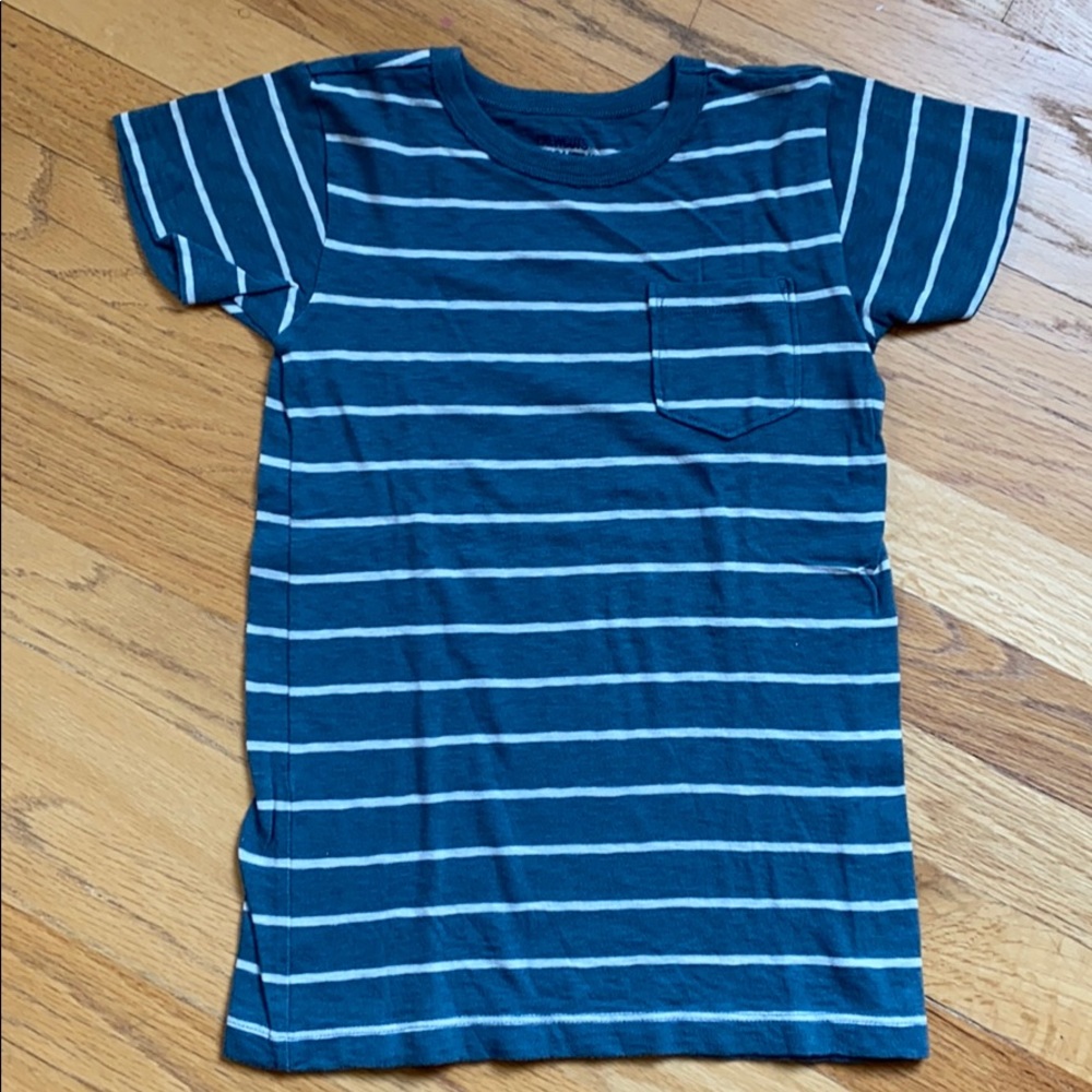 Crewcuts boys tshirt 6-7 blue/white like new
